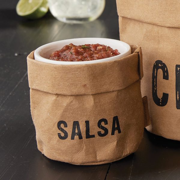 Salsa Paper Holder and Ceramic Bowl Supply