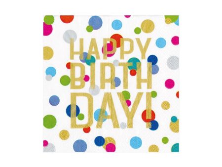 Confetti-Happy Birthday Beverage Napkins on Sale