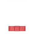 Ribbon Border Red Guest Towels Supply