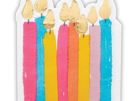 Birthday Candles Beverage Napkins Cheap