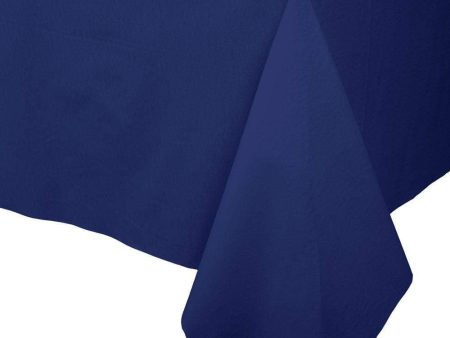 Navy Blue Paper Linen Table Cover Fashion