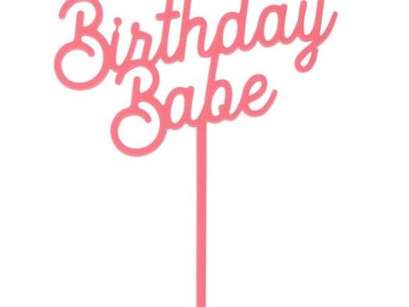 Birthday Babe Acrylic Topper Sale