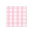 Gingham Pink Beverage Napkins For Discount