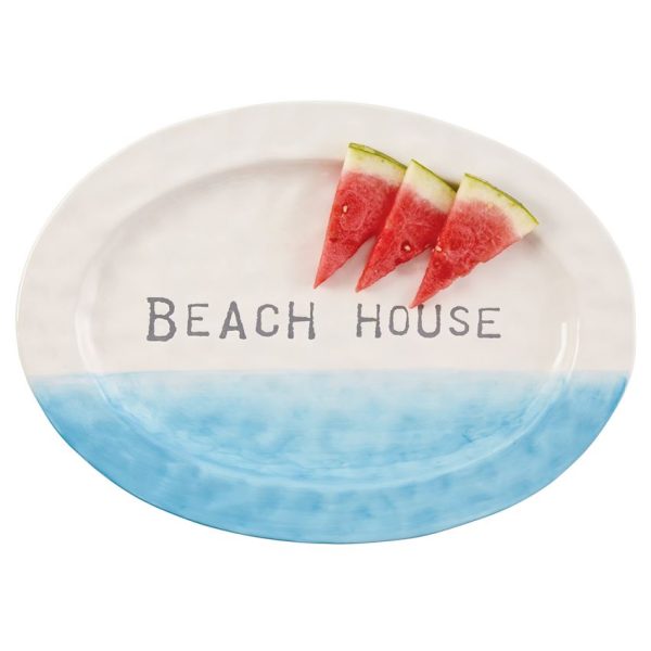 Beach House Ombre Oval Platter For Cheap