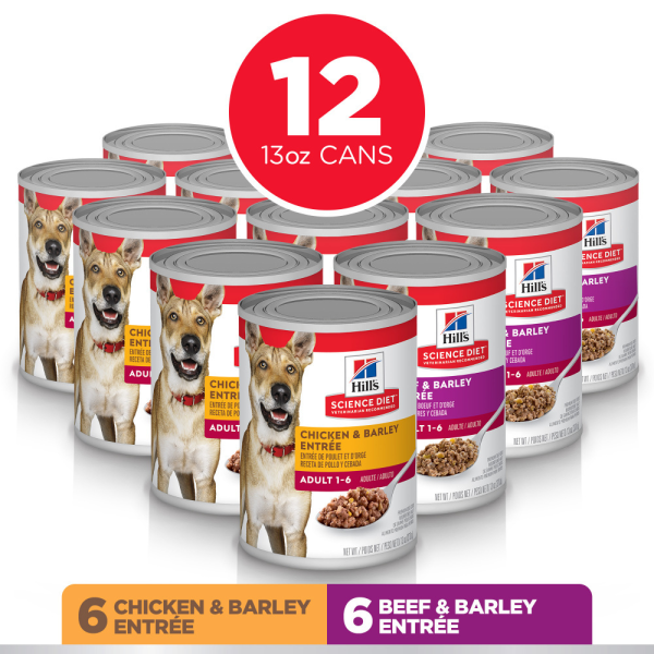 Hill s Science Diet Adult Entree Variety Pack Canned Dog Food For Discount