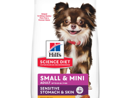 Hill s Science Diet Adult Sensitive Stomach & Skin SM & Mini Breed Chicken Recipe Dry Dog Food Online Sale