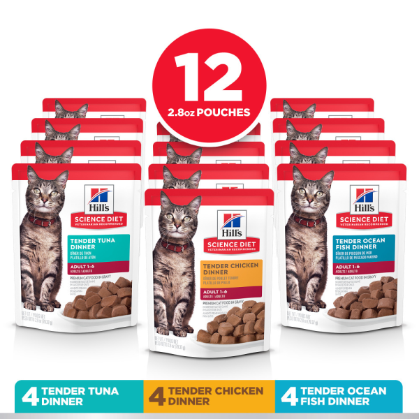 Hill s Science Diet Tender Dinner Variety Pack Adult Wet Cat Food Fashion