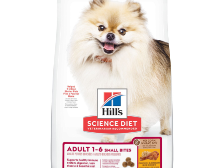 Hill s Science Diet Adult SM Bites No Corn, Wheat, or Soy Chicken & Brown Rice Recipe Dry Dog Food For Cheap