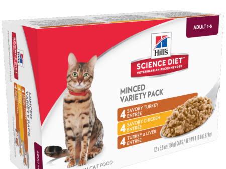 Hill s Science Diet Adult Savory Entree Variety Pack Canned Cat Food Discount