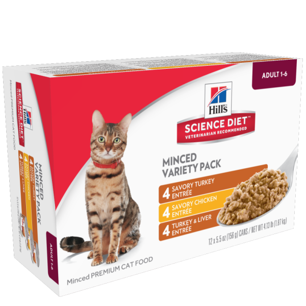 Hill s Science Diet Adult Savory Entree Variety Pack Canned Cat Food Discount