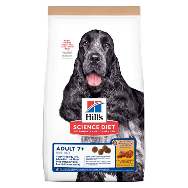 Hill s Science Diet Adult 7+ No Corn, Wheat, or Soy Chicken Senior Dry Dog Food Fashion