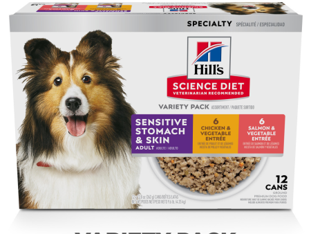 Hill s Science Diet Adult Sensitive Stomach & Skin Variety Pack Canned Dog Food For Discount