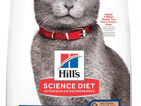 Hill s Science Diet Hill s Science Diet Adult 7+ No Corn, Wheat, or Soy Chicken & Brown Rice Recipe Dry Cat Food Fashion