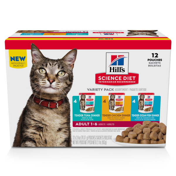 Hill s Science Diet Tender Dinner Variety Pack Adult Wet Cat Food Fashion