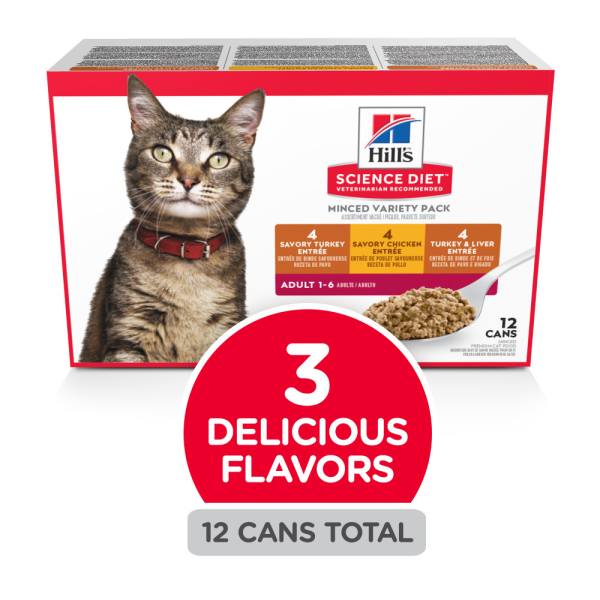 Hill s Science Diet Adult Savory Entree Variety Pack Canned Cat Food Discount