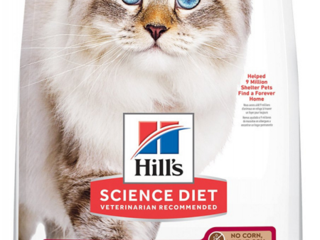 Hill s Science Diet Adult No Corn, Wheat, or Soy Chicken & Brown Rice Recipe Dry Cat Food Hot on Sale