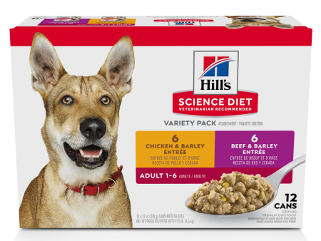 Hill s Science Diet Adult Entree Variety Pack Canned Dog Food For Discount